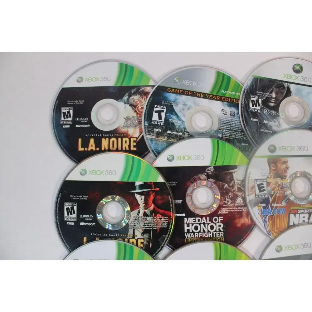 Microsoft Xbox 360 Game Bundle - Lot of 25 Games Disc only, untested 55E